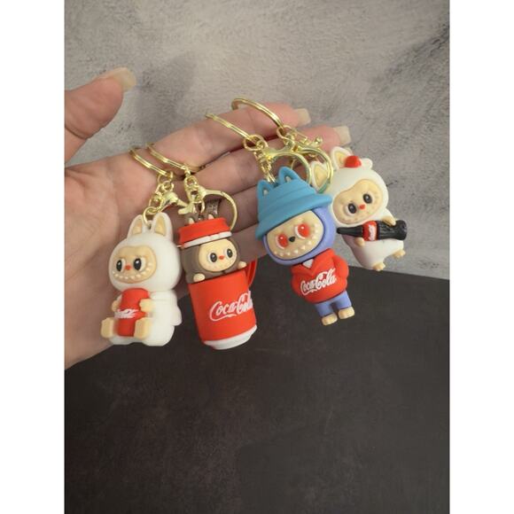 Monster Keychain Bundle (4-Pack) Labubu Style Collectible - Picture 8 of 10